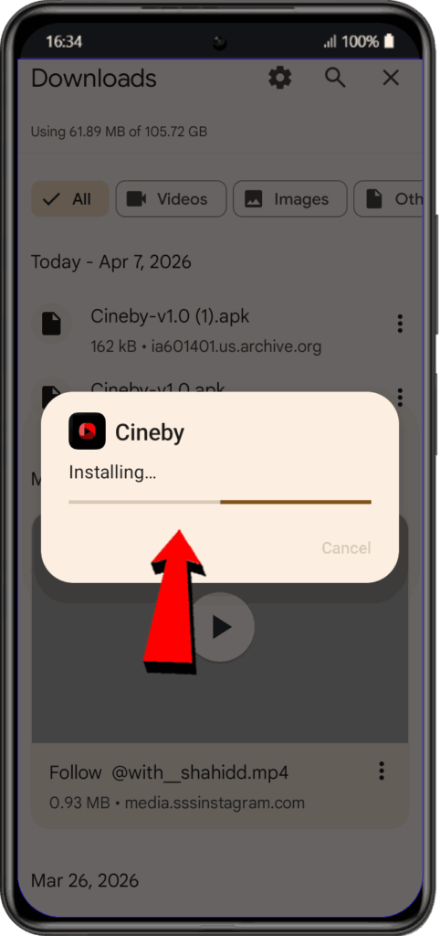 Download CineBy in Android step 5