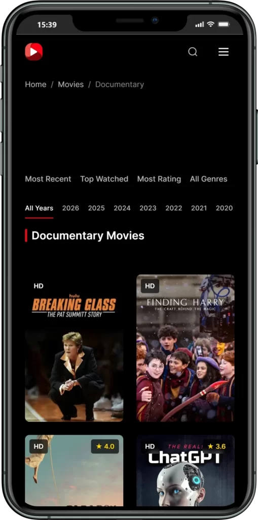 Doucmentry Movies CineBy APP
