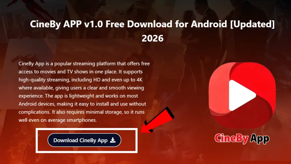 Download Cineby APP With Bluestack