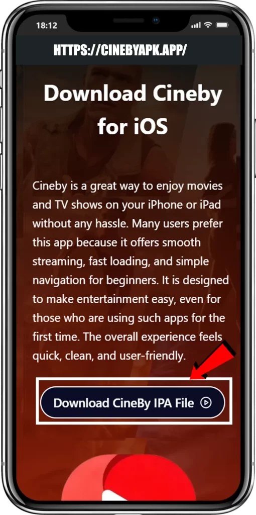 Download Cineby APP in ios
