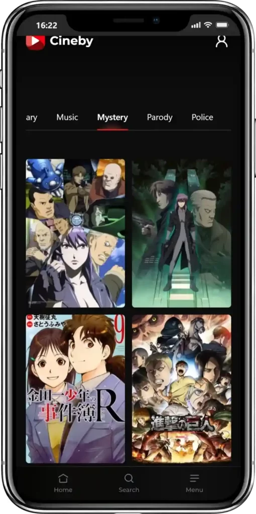 Watch Mystery Anime on CineBy APP