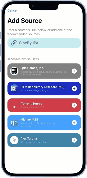 CinBy APP iphone step 2